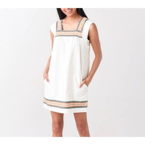 Faherty Hailee Dress ALS-Apres Soleil Stripe - Picture 1 of 6